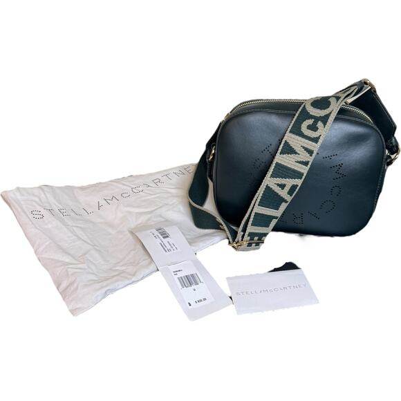 Stella McCartney NWT Logo Camera Crossbody Bag in Pine Green - Picture 2 of 16